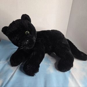 Ty Classic Zephyr 2007 Black Panther Cat Plush Retired 12"